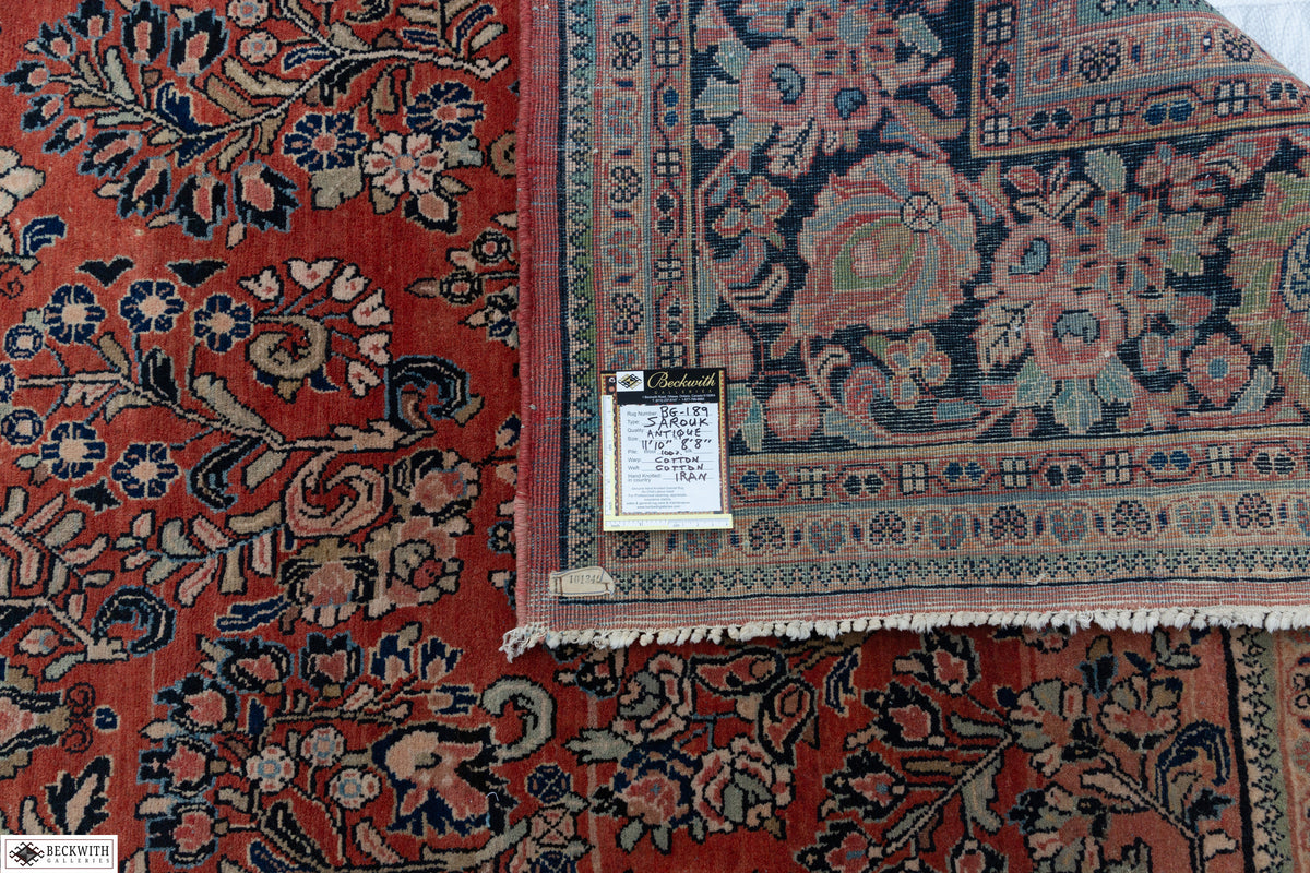 Antique Sarouk 9x12