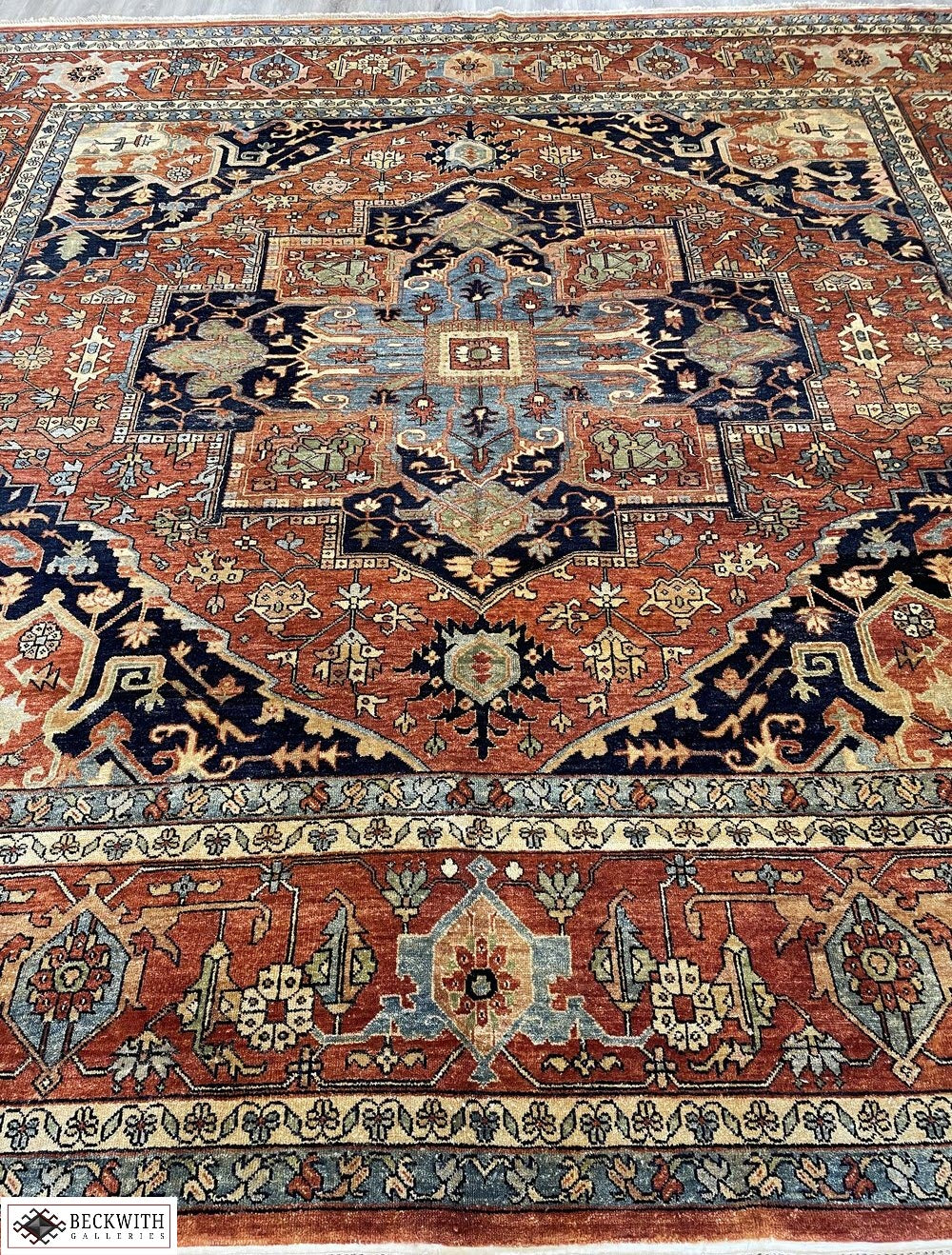 Vintage Indo Heriz 11'10" x 11'10"