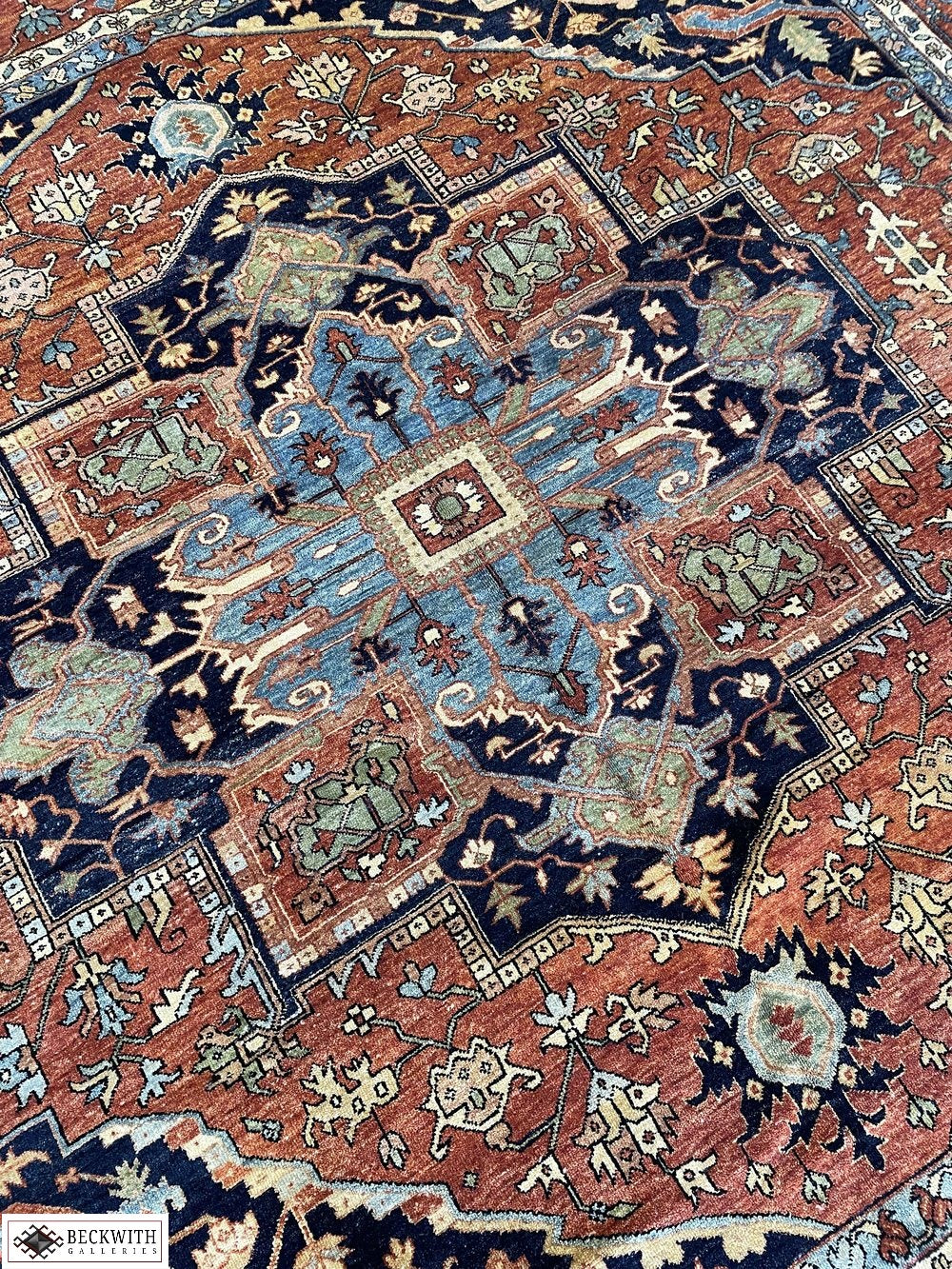 Vintage Indo Heriz 11'10" x 11'10"