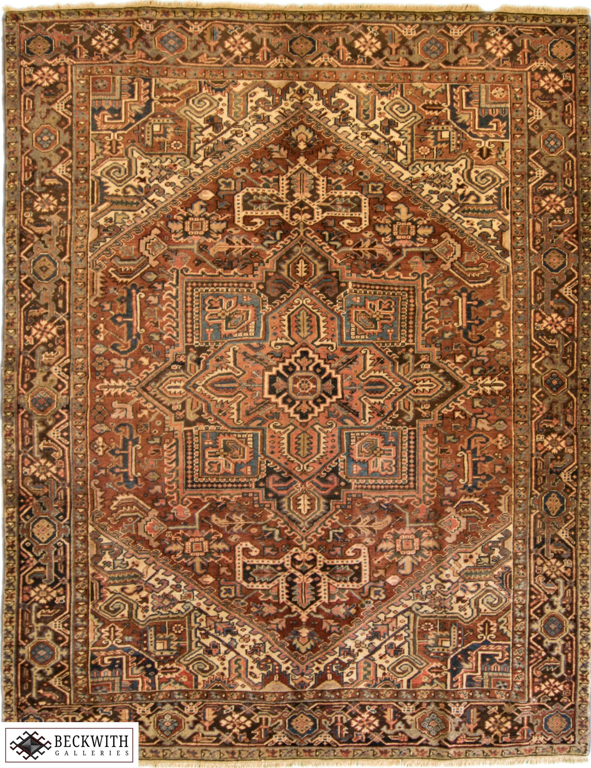 Vintage Heriz Persian Rug 8x10