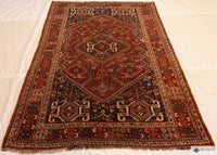 Antique Qashqai 69 X 46 Rug