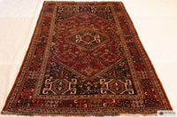 Antique Qashqai 69 X 46 Rug