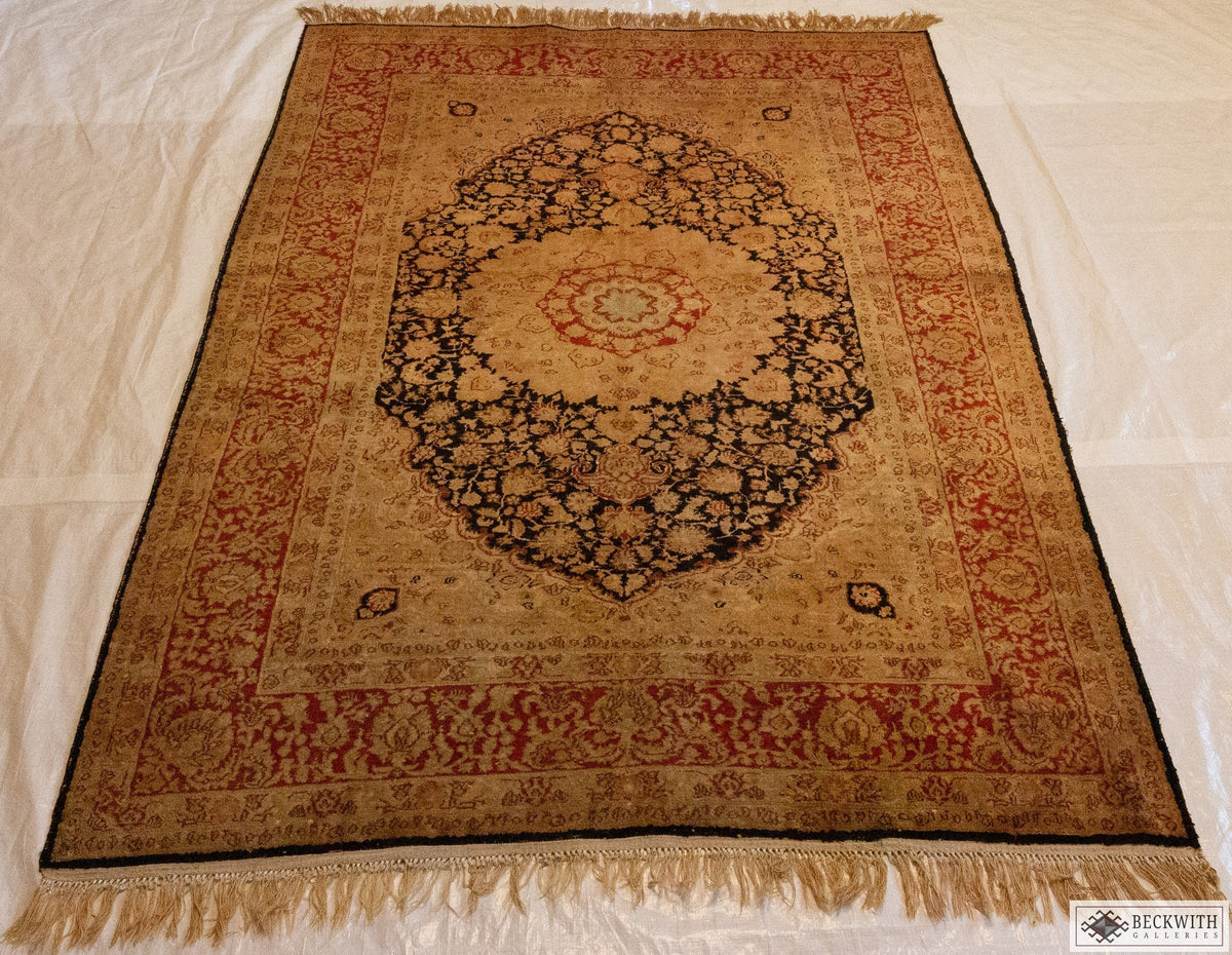 Vintage Sino Qum 61 X 42 Rug