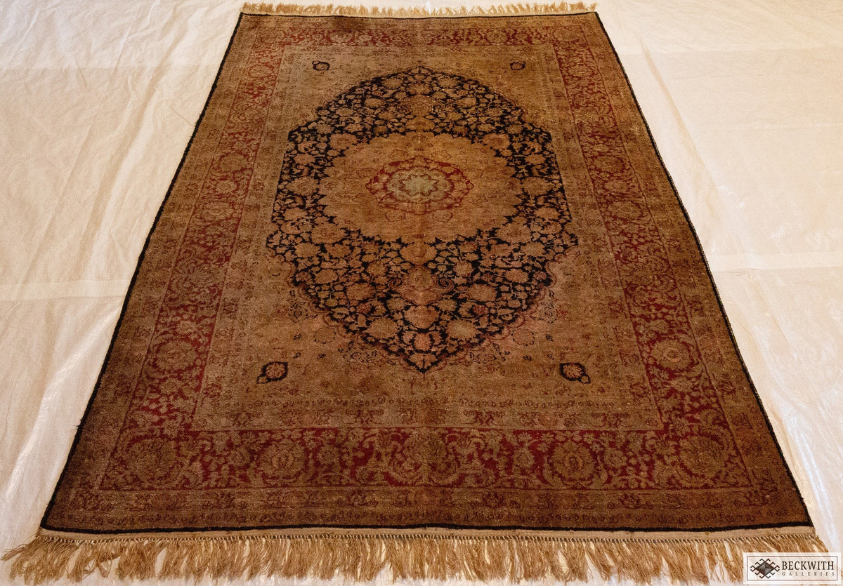 Vintage Sino Qum 61 X 42 Rug