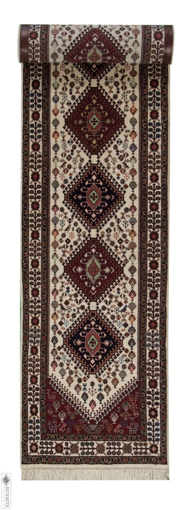 Abadeh Runner Ivory 22X910 Rug