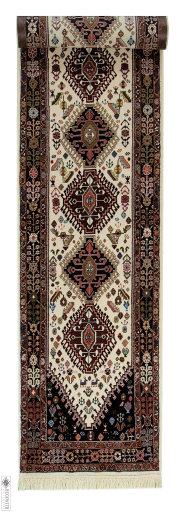 Abadeh Runner Ivory 22X97 Rug