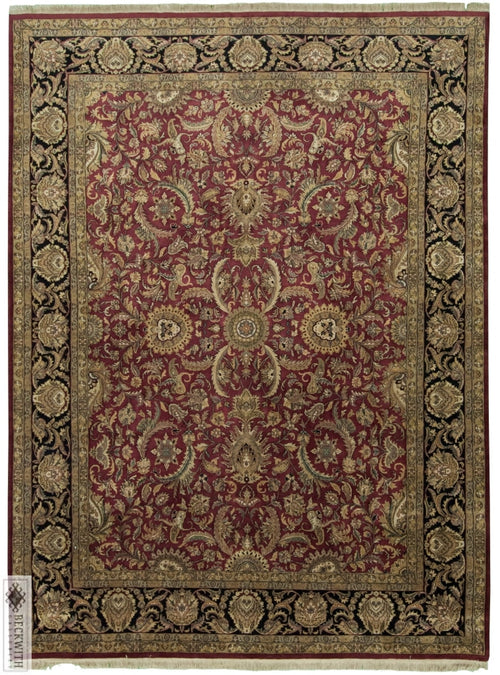 Agra Burgundy 9X12 Rug