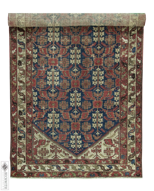 Antique Malayer Runner Navy 5X119 Rug