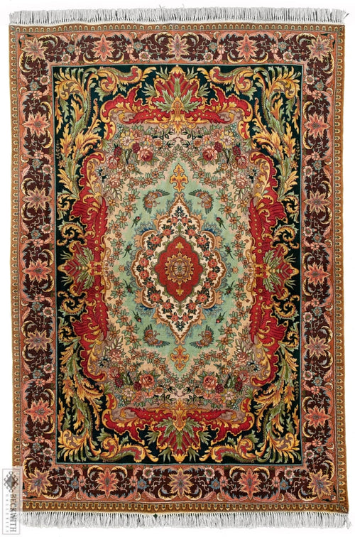 Antique Tabriz Multi 5X7 Rug