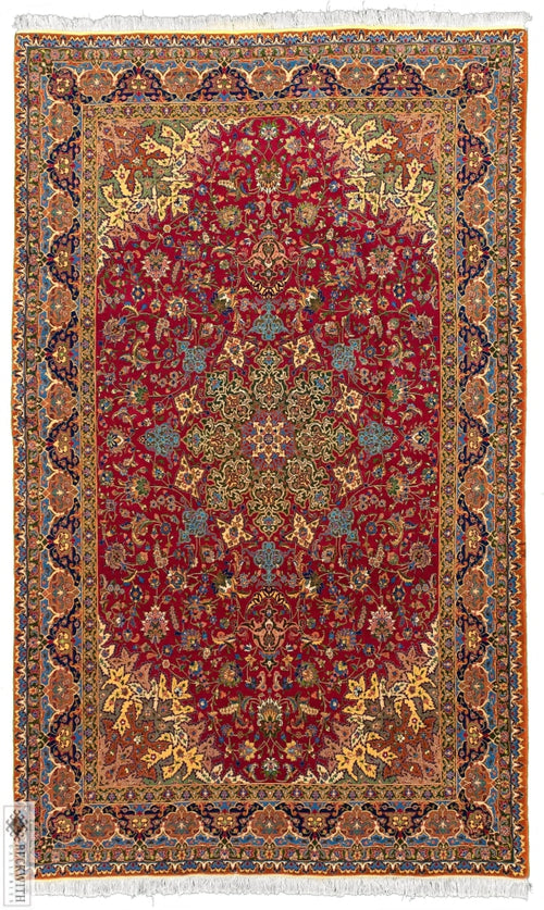 Antique Tabriz Red 6X9 Rug
