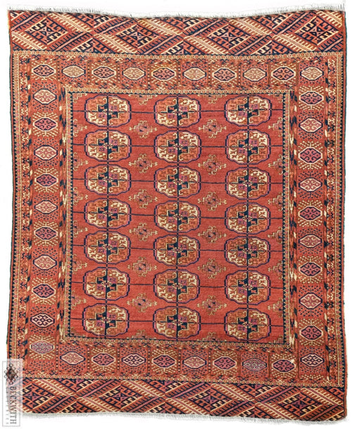 Antique Tekke Rust 4X5 Rug