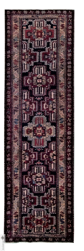 Ardabil Runner Navy 31 X 102 Rug