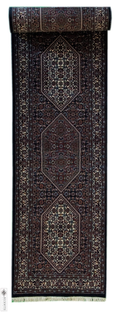Bidjar Runner Navy 24X98 Rug
