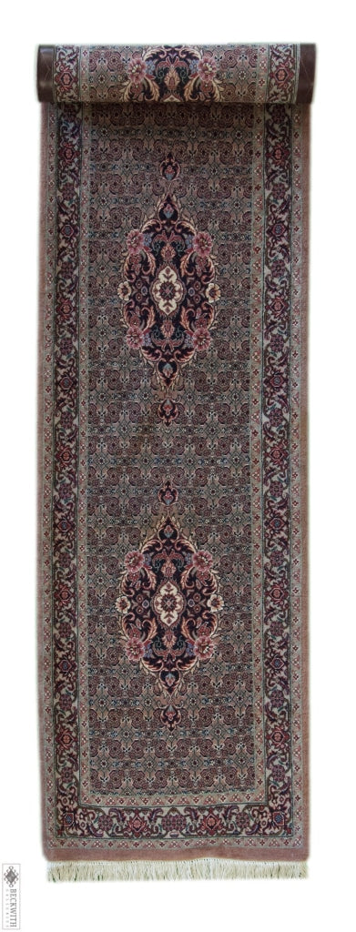 Bidjar Runner Taupe 22X94 Rug