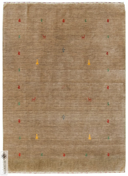 Gabbeh Brown 5X7 Rug