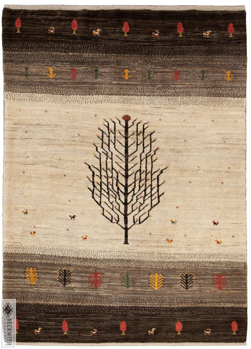 Gabbeh Browns 5X7 Rug