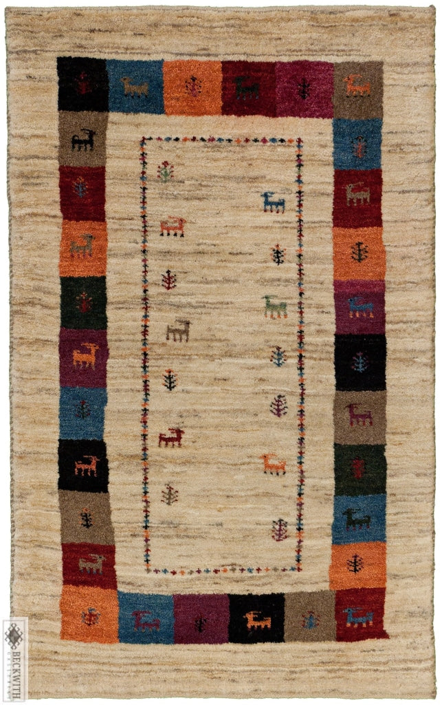 Gabbeh Ivory 2X4 Rug