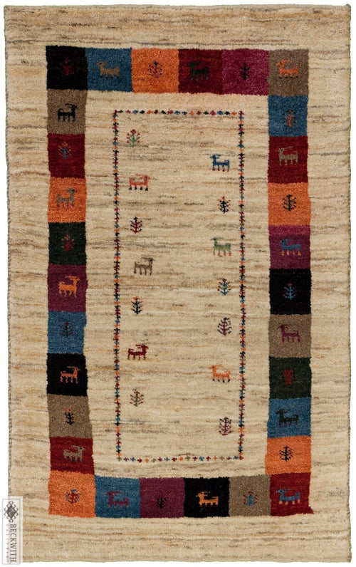 Gabbeh Ivory 2X4 Rug