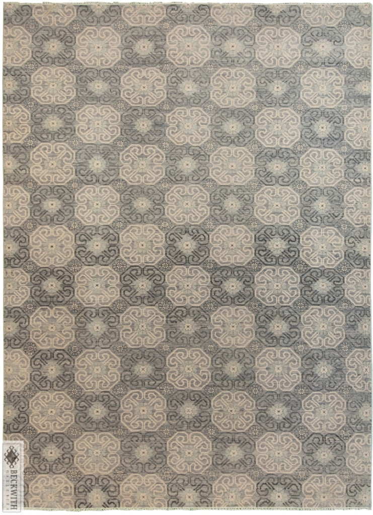 Ganga Collection Grey 10 X 14 Rug