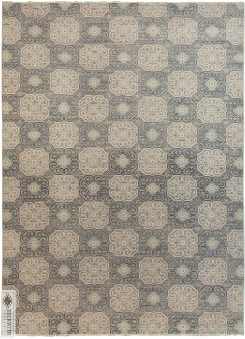 Ganga Collection Grey 10 X 14 Rug