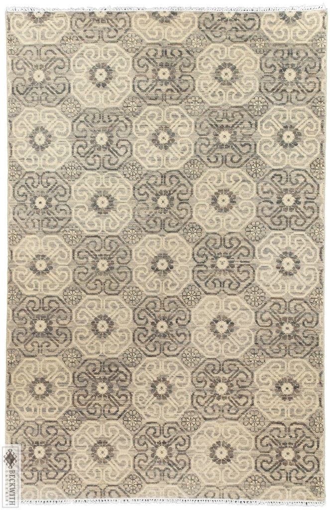 Ganga Collection Grey 6 X 9 Rug