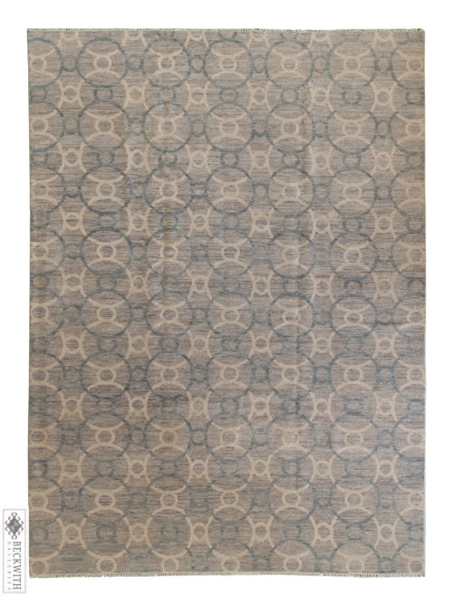 Ganga Collection Grey 9 X 12 Rug