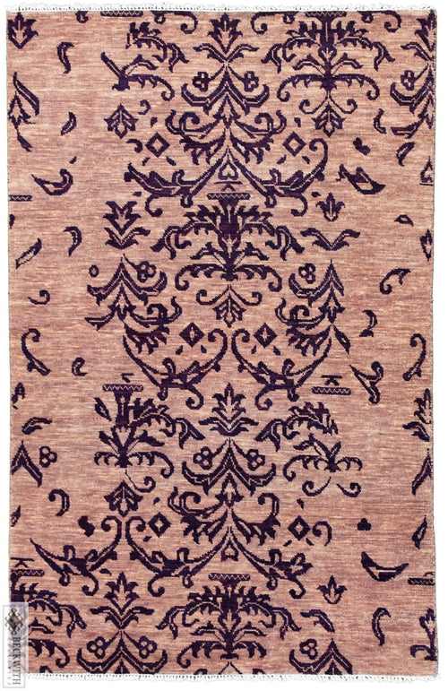 Ganga Collection Purple 4X6 Rug