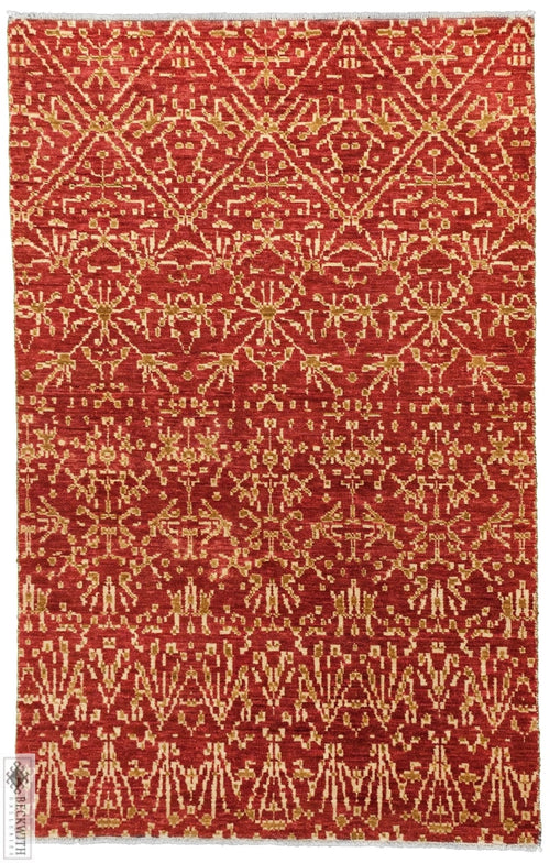Ganga Collection Red 5 X 8 Rug