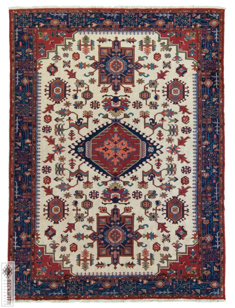 Heriz Ivory 86 X 113 Rug