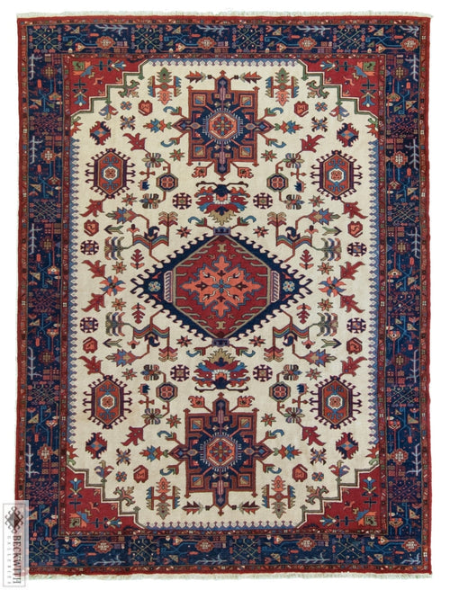 Heriz Ivory 86 X 113 Rug