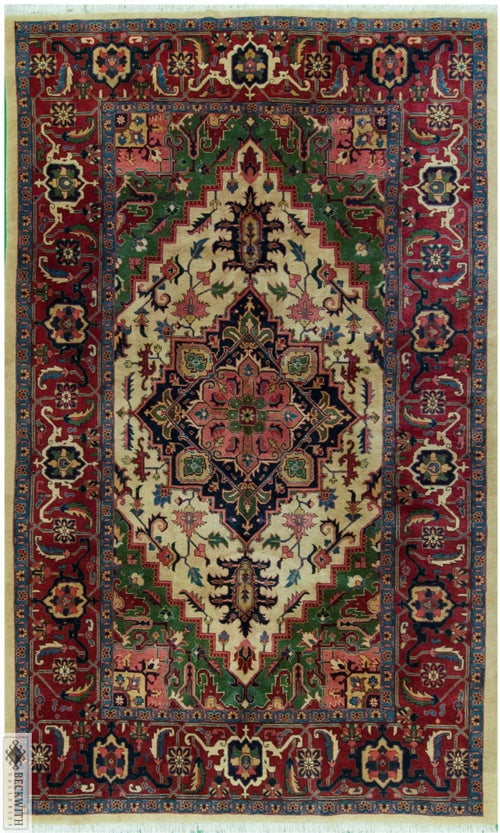 Heriz Ivory 8X13 Rug