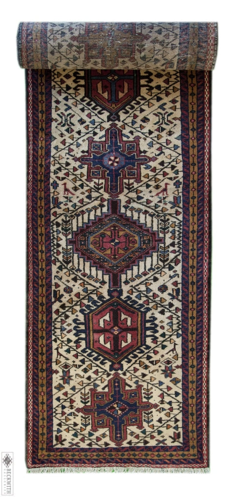 Heriz Runner Ivory 211X16 Rug