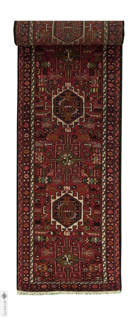 Heriz Runner Red 26X132 Rug