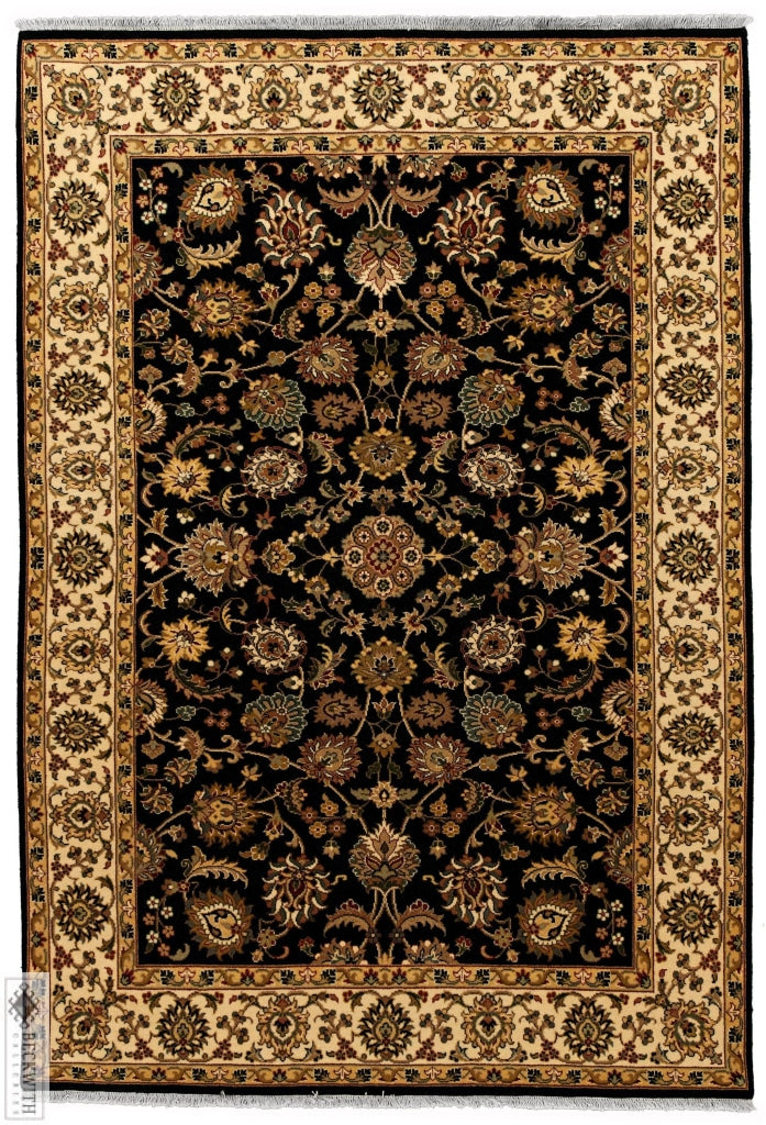 Indo Collection- Isfahan Navy 4 X 6 Rug