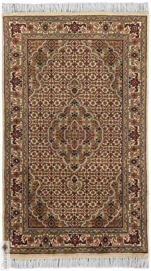 Indo Collection- Tabriz Mahi Cream 3 X 5 Rug