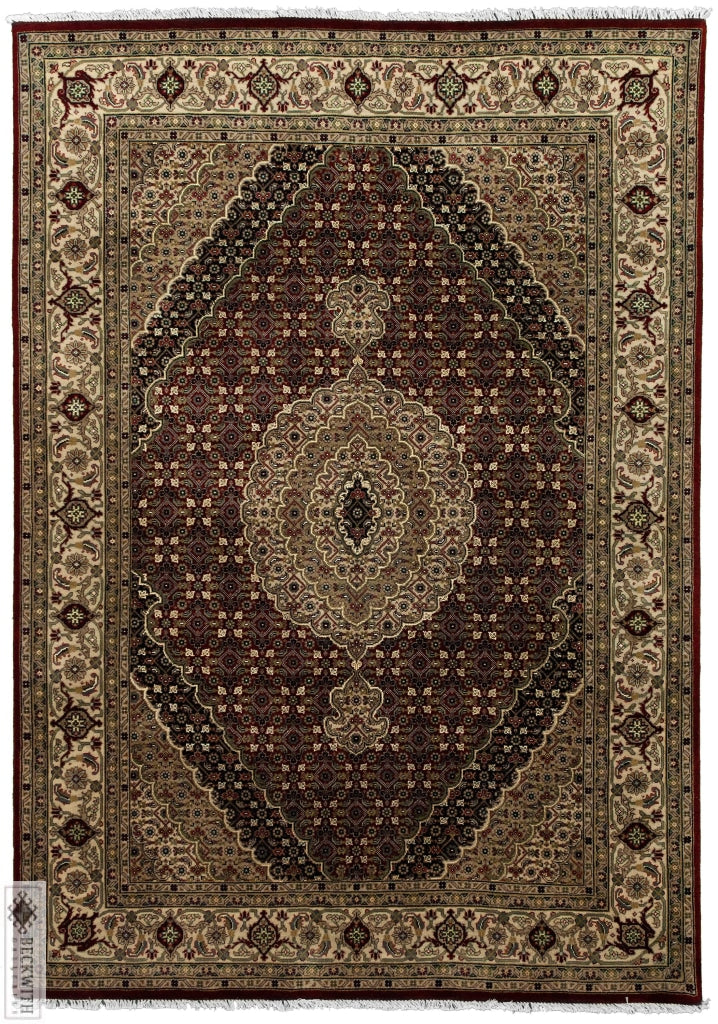 Indo Collection- Tabriz Mahi Red 5 X 7 Rug