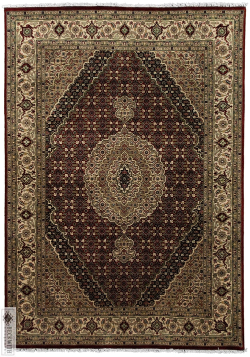Indo Collection- Tabriz Mahi Red 5 X 7 Rug