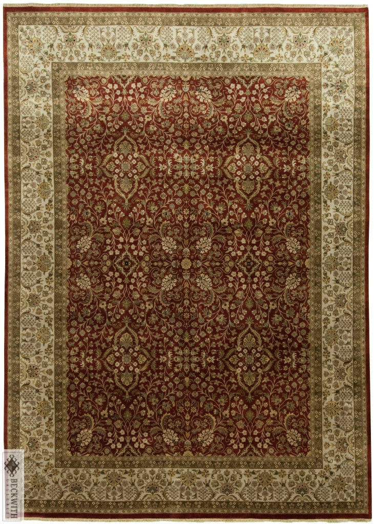 Indo Collection- Tabriz Rust 9 X 12 Rug