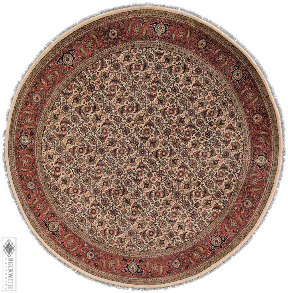 Indo-Herati Ivory 6X6 Rug