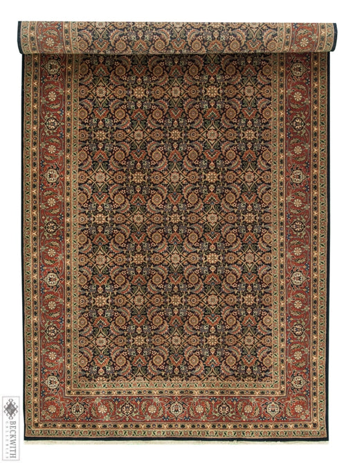 Indo Herati Navy 411X101 Rug