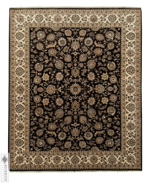 Indo Isfahan Brown 8 X 10 Rug