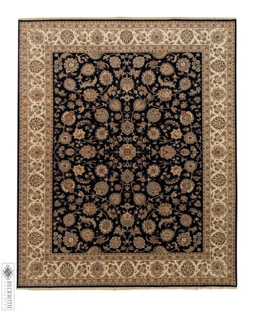 Indo Isfahan Navy 8 X 10 Rug