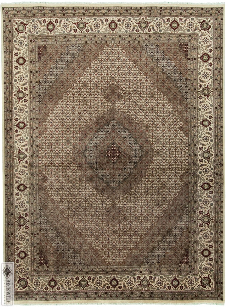 Indo Tabriz Cream 9 X 12 Rug
