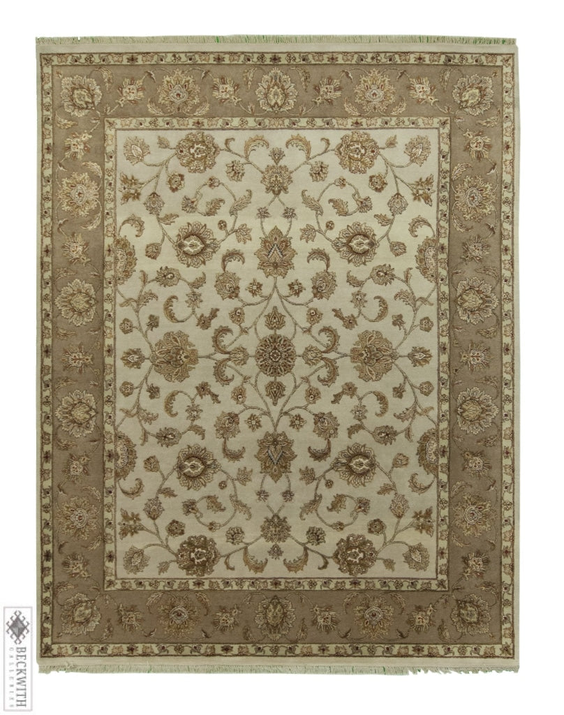 Indo Tabriz Ivory 8 X 10 Rug