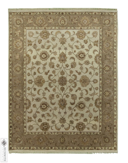 Indo Tabriz Ivory 8 X 10 Rug