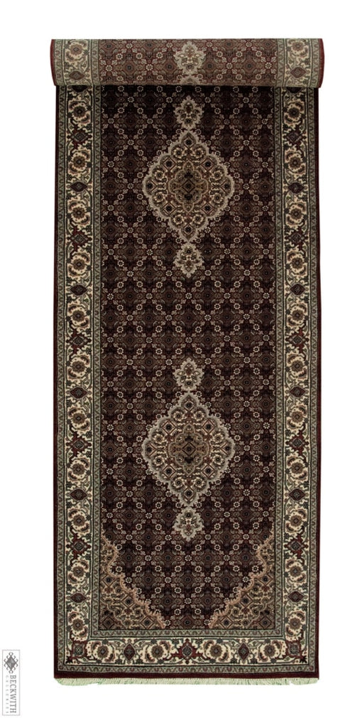 Indo Tabriz Runner Red 29X101 Rug