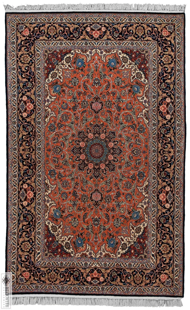 Isfahan Rose 5X8 Rug