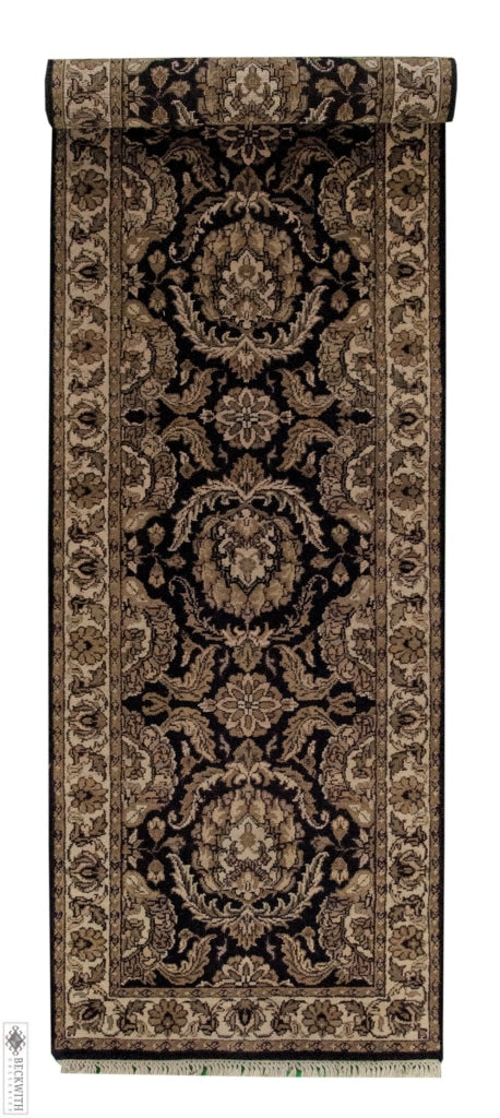Jaipur Runner Black 26X82 Rug