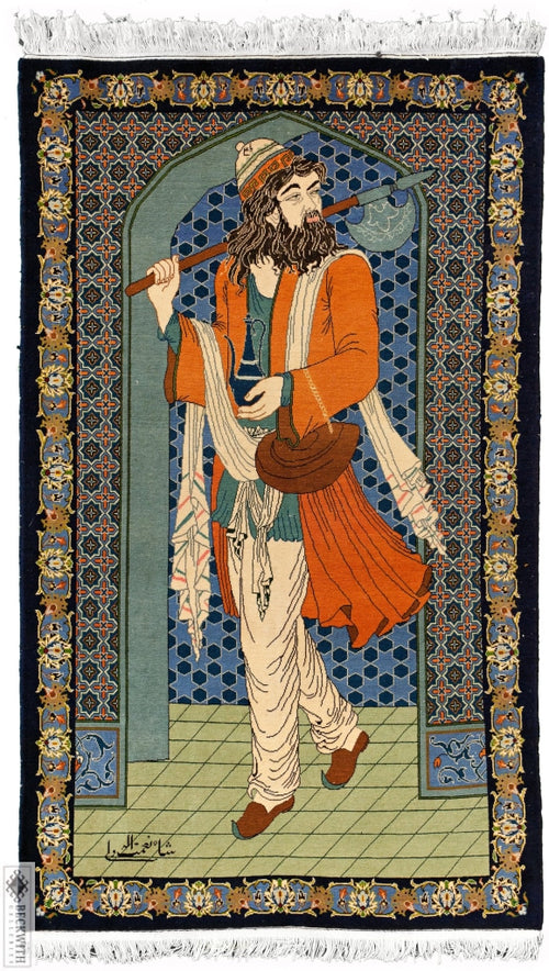 Kashan Blue 4X6 Rug