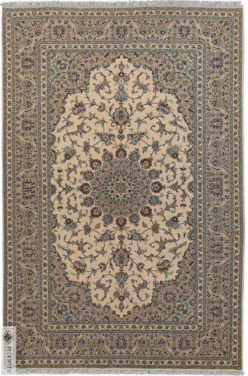 Kashan Ivory 7X10 Rug